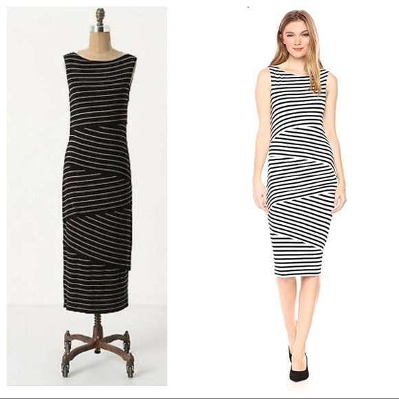 Anthropologie Striped Column Dress - Picture 2 of 6